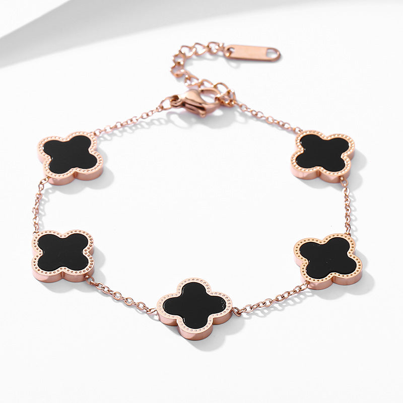 Women's Titanium Steel Adjustable Pull Bracelet (Non-Fading)