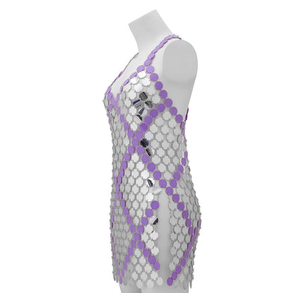 Color Split V-Neck Suspender Clothing Body Chain