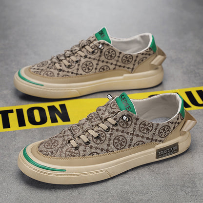 Zapatos de lona sin cordones con suela suave 