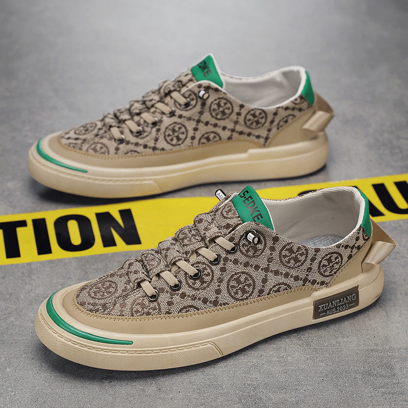Zapatos de lona sin cordones con suela suave 