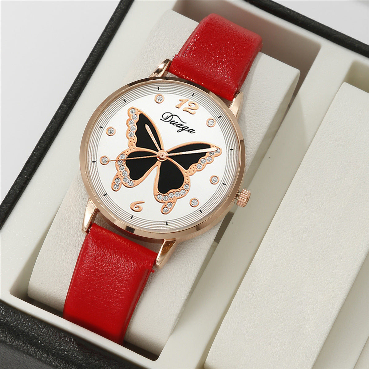 Watch Pearl Butterfly Jewelry Set