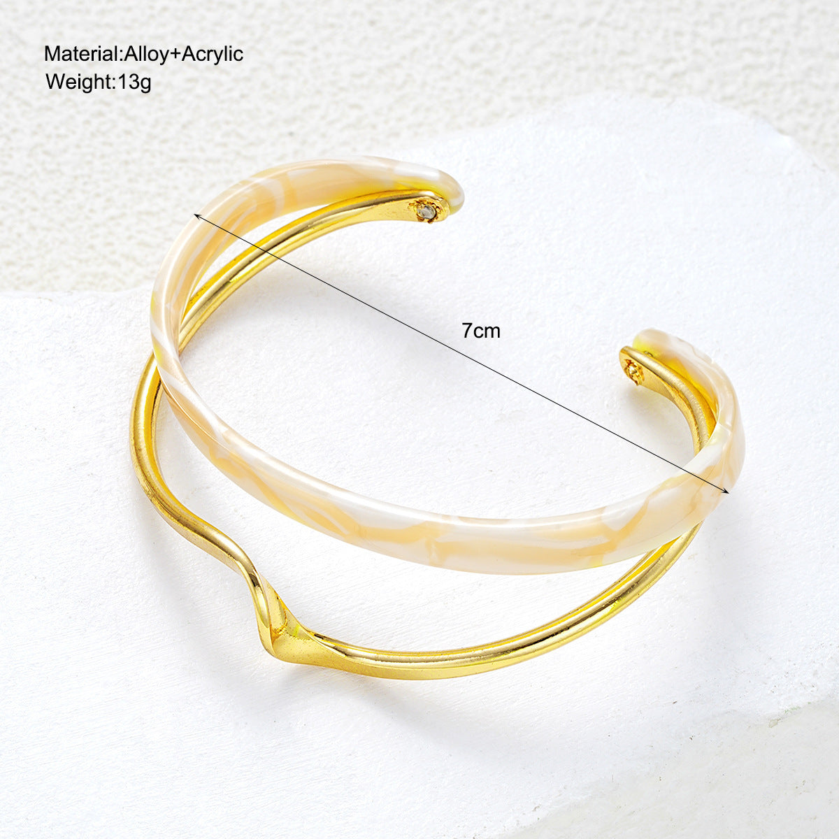 Mother-of-Pearl Zircon Bracelet