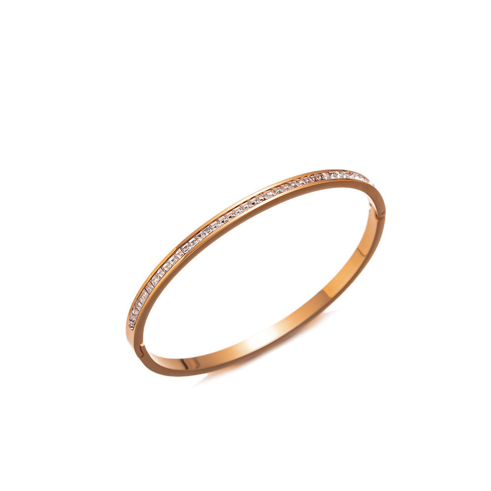 Non-Fading Titanium Steel Minimalist INS-Style Bracelet