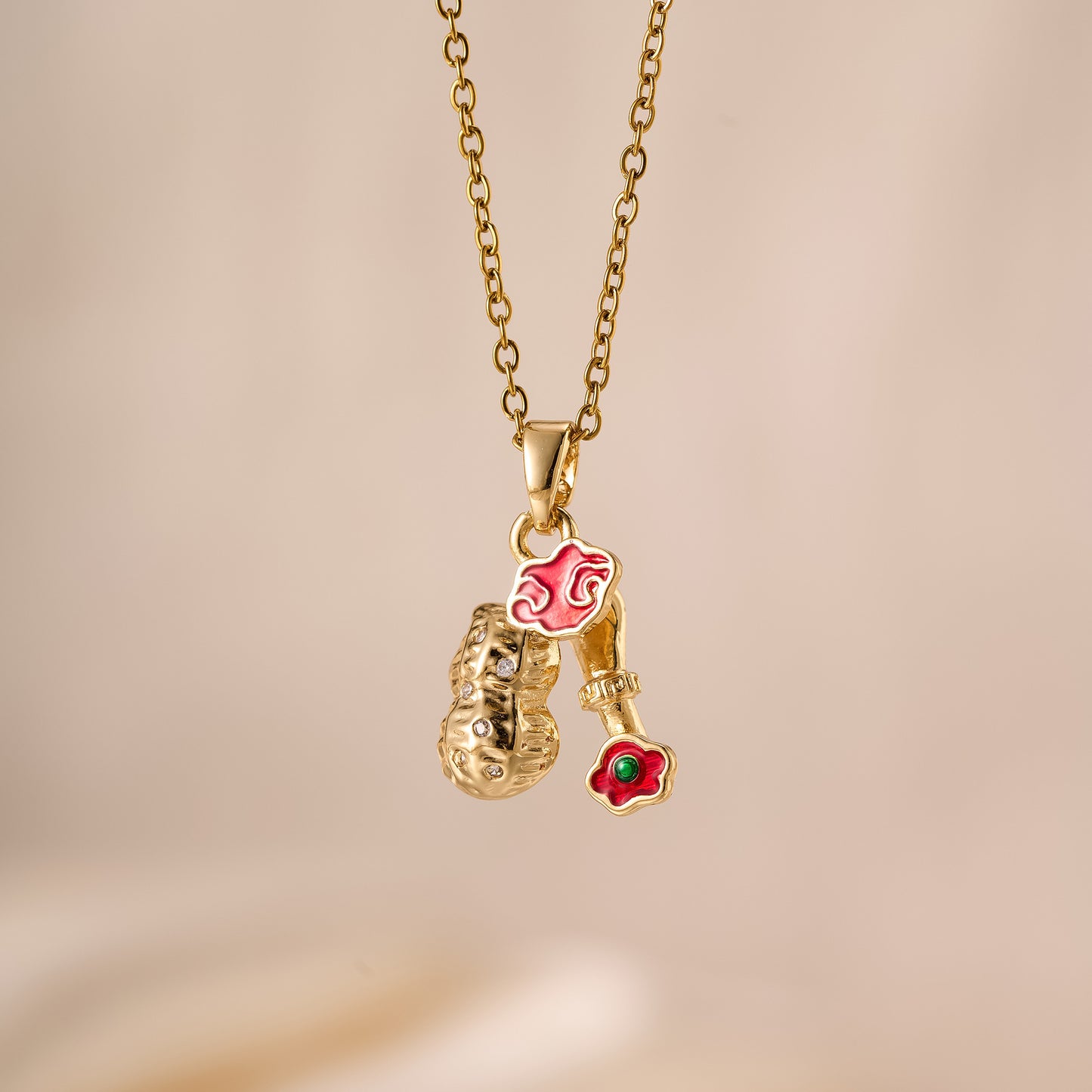 Flower Bell Pendant Necklace