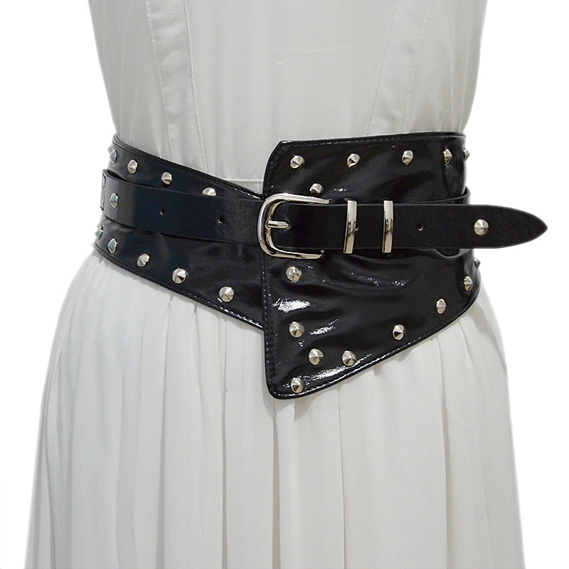Casual Punk Rivet Waist Seal