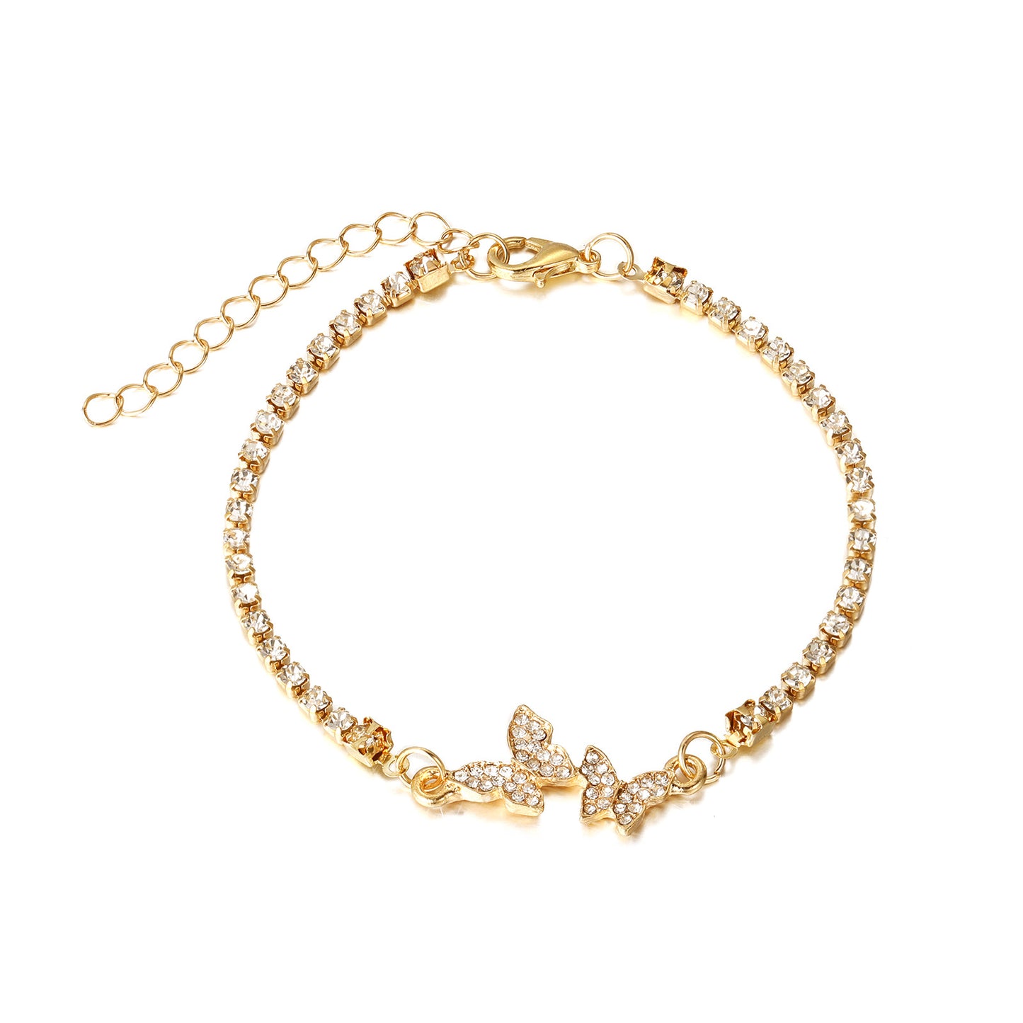 Diamond Butterfly Bracelet