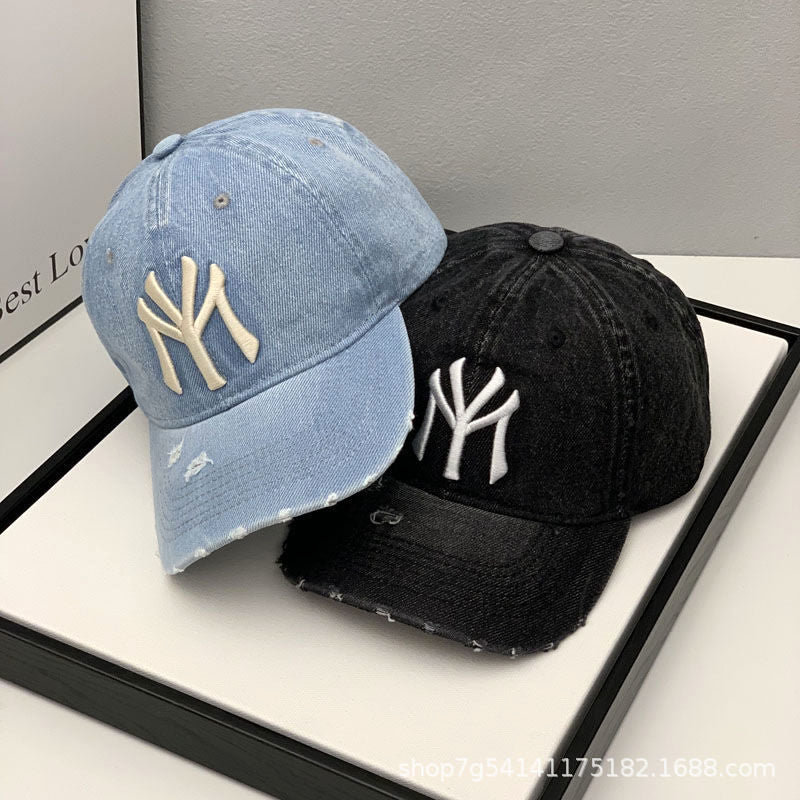 Trendy Denim Baseball Cap Soft Top