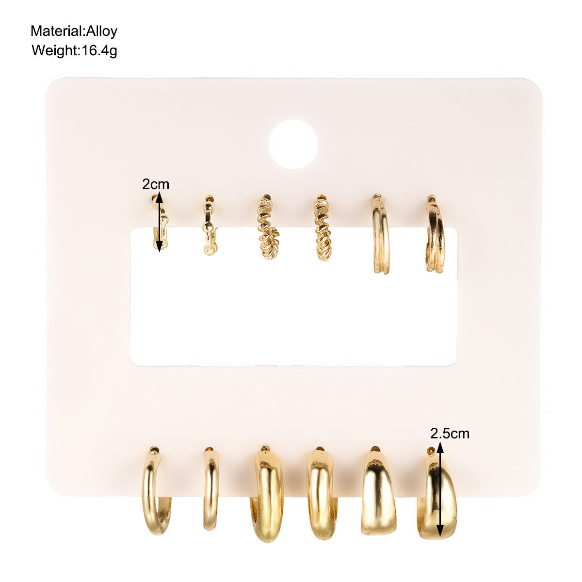 Twist C-Hoop Earring Set