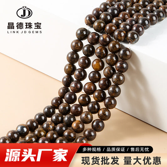 Bronze pyroxene loose beads