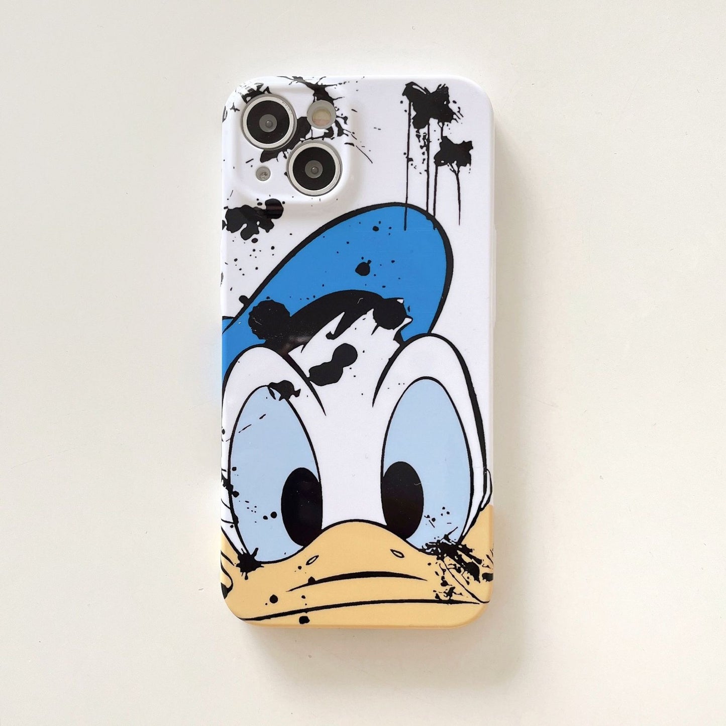 Donald Duck Film Case iPhone15 Pro 13 XR SpongeBob Couple Cover