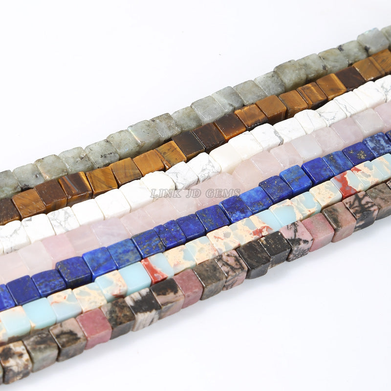 8Mm jade square crystal bracelet beads