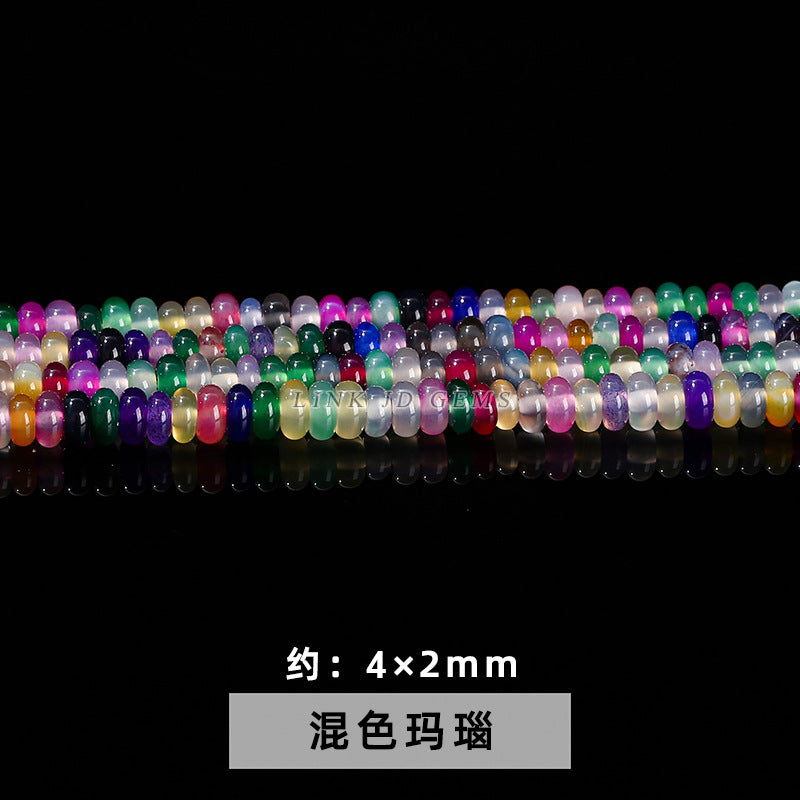 4 * 2Mm natural jade abacus beads loose beads