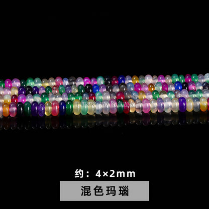 4 * 2Mm natural jade abacus beads loose beads