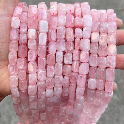 Cristal en polvo rectangular con cuentas moldeadas Cuentas sueltas cuadradas de cristal 
