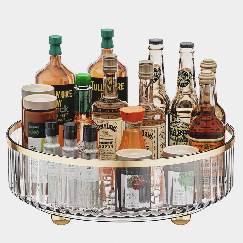 Transparent Rotating Spice Rack