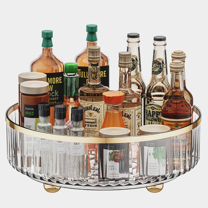 Transparent Rotating Spice Rack