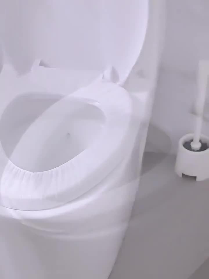Disposable Thick Toilet Seat Covers, Individually Packaged Non-Woven Fabric