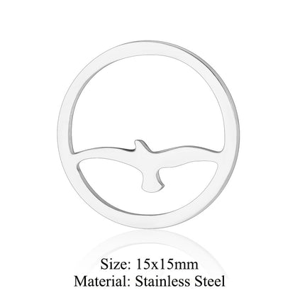 5 pcs/titanium steel pendant Seagull Mouse Koala Panda