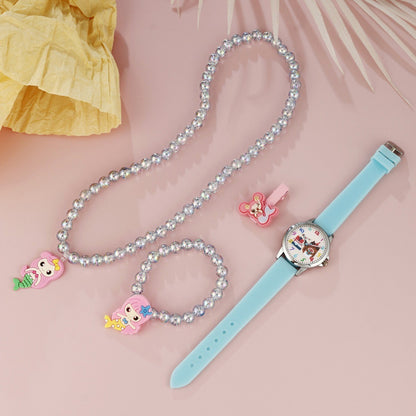 Silicone watch cartoon element jewelry set