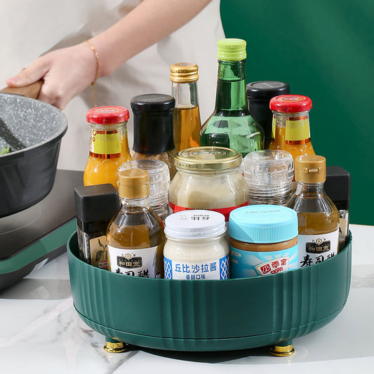 Rotating Spice Rack, Multi-Functional Organizer
