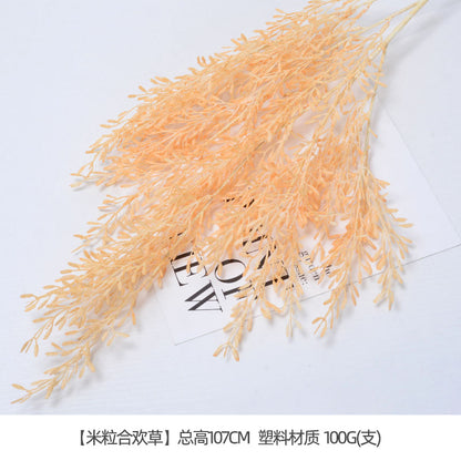 Champagne color rose artificial flower arrangement plastic flower