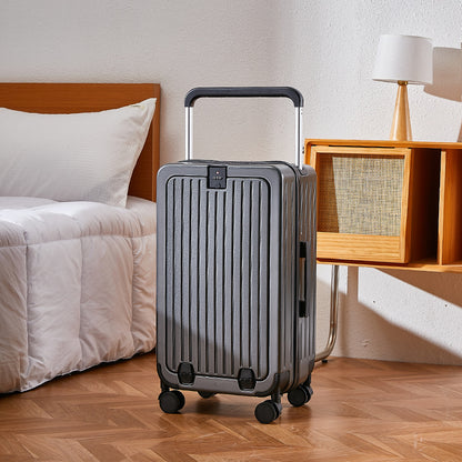 Front open suitcase universal wheel