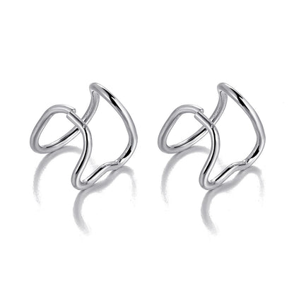 Juego de dos pendientes personalizados en forma de corazón 