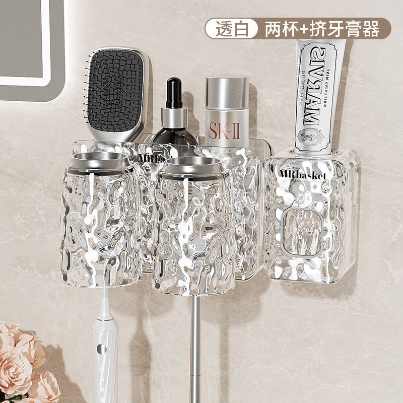 Soporte para cepillo de dientes sin taladro para montaje en pared para baño 