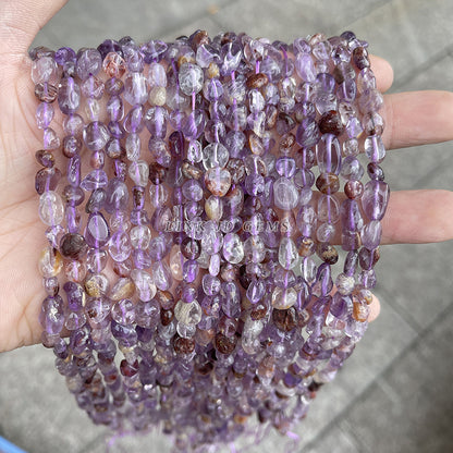 6-8Mm natural purple ghost beads loose beads