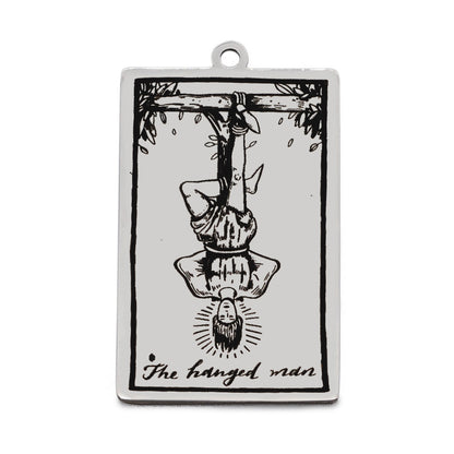 5 pcs/bag Tarot titanium steel pendant retro