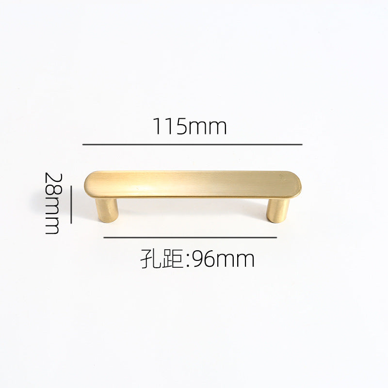 Anti-collision curved cabinet door handle