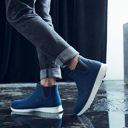 Fashion rain shoes fishing waterproof shoes men