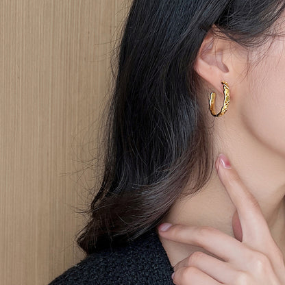 plain ring earrings