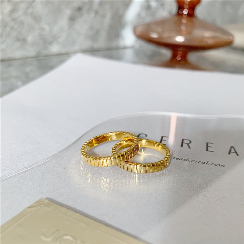 Women's 18K Gold-Plated Minimalist Fashion Ring