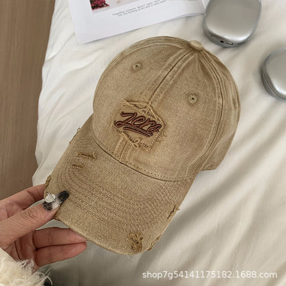 American Washed Denim Embroidered Baseball Cap