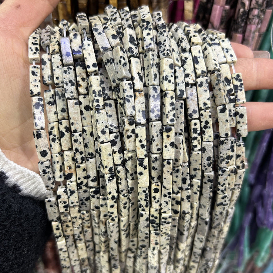 4*13mm long crystal agate cube special shaped beads