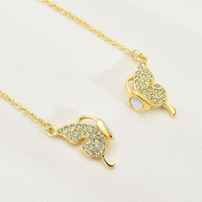 Women's Magnetic Butterfly Light-Luxury Collarbone Necklace