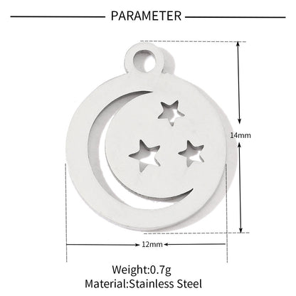 20 pcs/pack of boys and girls digital titanium steel pendants