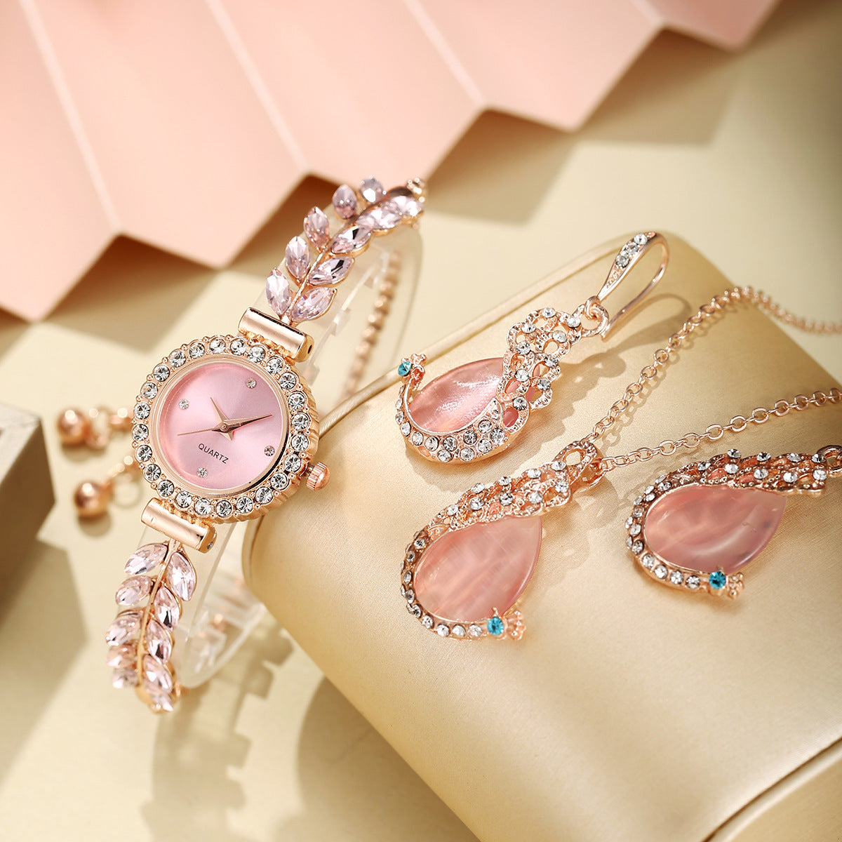 Quartz watch jewelry set wholesale