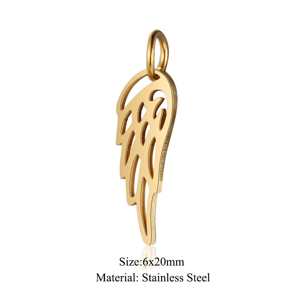 5 pcs/titanium steel pendant LOVE pentagram elephant cat