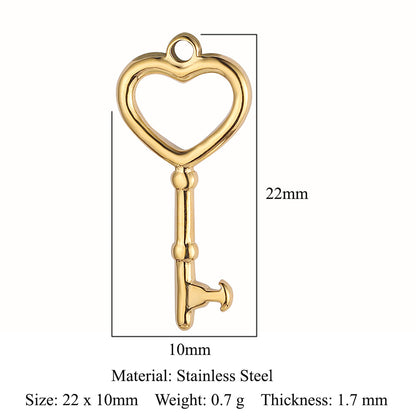Colgante de acero inoxidable con símbolo de infinito y corazón de melocotón 