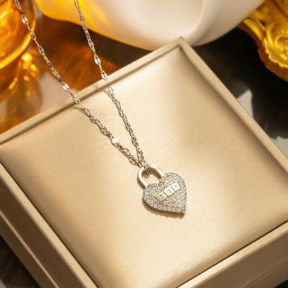 Heart 520 Luxury Necklace for Women, Titanium Steel Chain