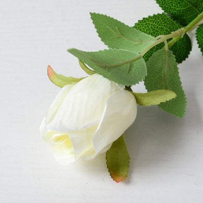 Artificial rose bud silk flower