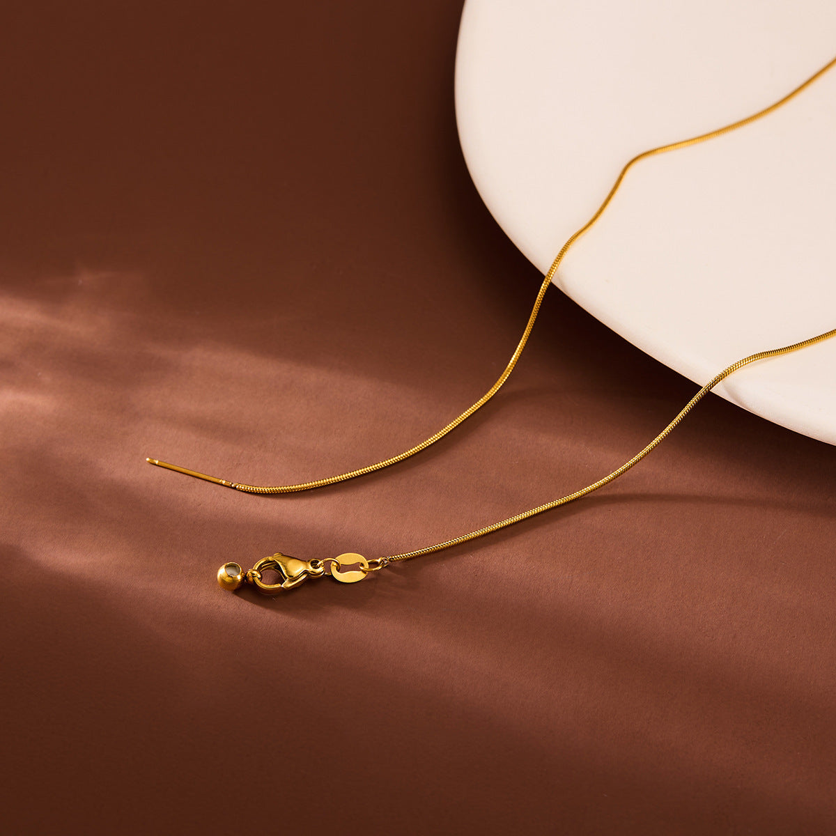 45cm Adjustable Titanium Steel Clavicle Chain — Stainless DIY Pendant Necklace