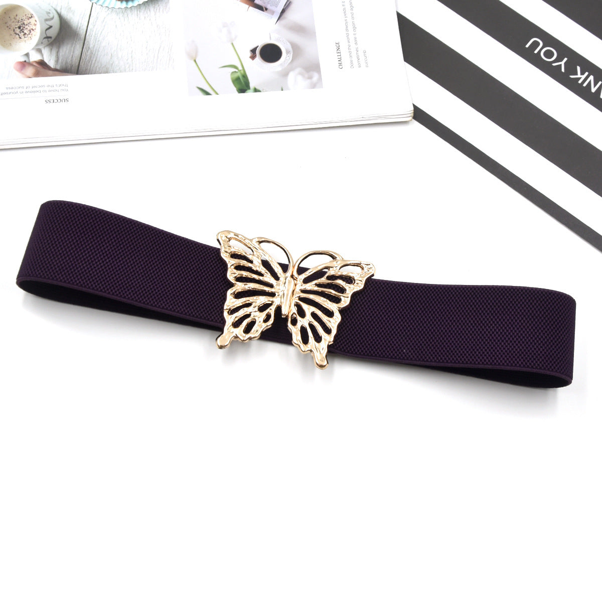 Hollow butterfly decorative belt