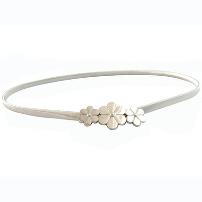 Gold and silver flower waist chain