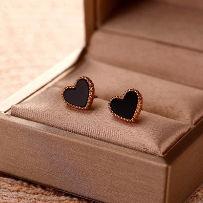 Versatile titanium steel small stud earrings