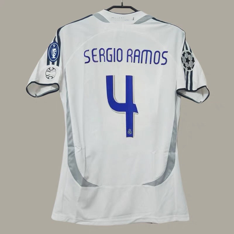 06-07 Real Madrid Retro Local Visitante Ronaldo Beckham Ra¨²l Guti Jersey 