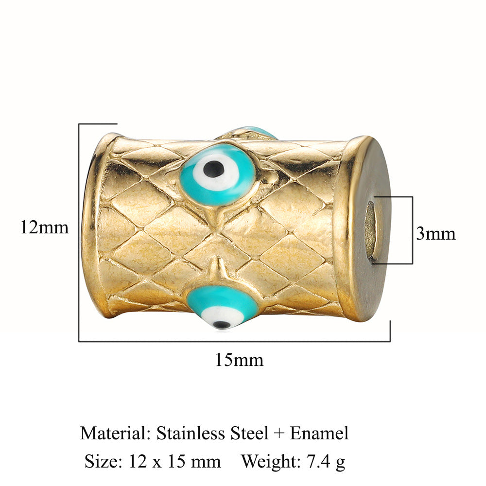 Turquoise Stainless Steel Beaded Sun Tube