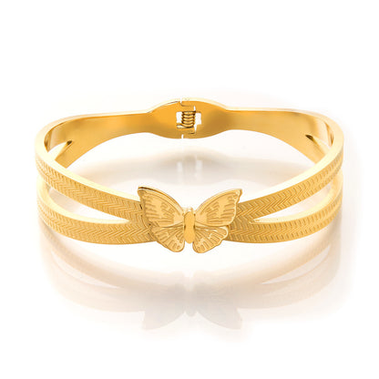 Butterfly Titanium Steel Bracelet